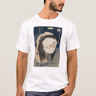 T-shirt 提 灯 の お 化 け, 北 Fantôme de la Lanterne, Hokusai, Uk