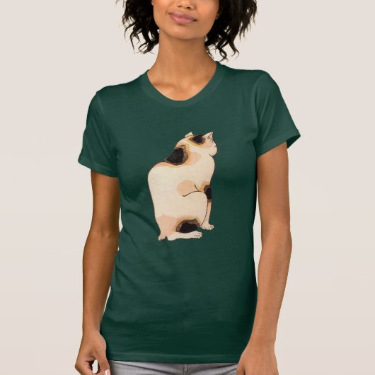 T-shirt 日本猫, chat japonais de 国芳, Kuniyoshi, Ukiyo-e (Devant)