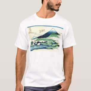 T-shirt 梅沢, vue le mont Fuji de 北斎 d'Umezawa, Hokusai,