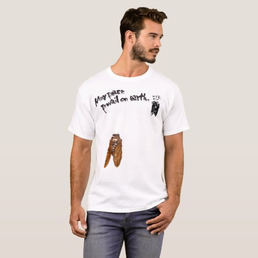 T-SHIRT 水墨画家であり詩人の「松元えるく」オリジナルメッセージＴシャツです。 (Devant entier)