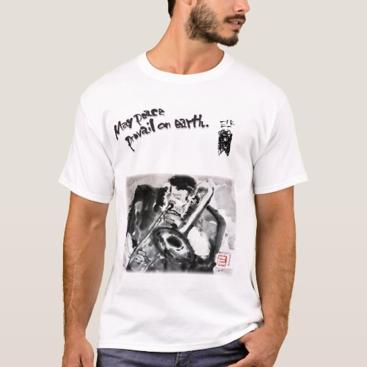 T-SHIRT 水墨画家であり詩人の「松元えるく」オリジナルＴシャツです。 (Devant)