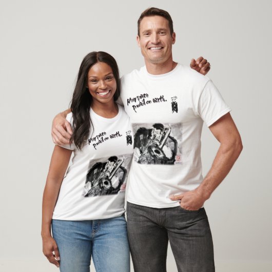 T-SHIRT 水墨画家であり詩人の「松元えるく」オリジナルＴシャツです。 (Unisexe)