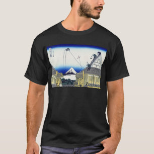 T-shirt 江 都 駿 町 河 井, Vue sur le Mont Fuji,Vue sur le Mont