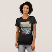 T-shirt 波と富士山, vague de 広重 et mont Fuji, Hiroshige (Devant entier)