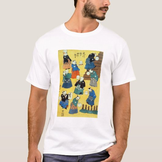 T-shirt 猫の曲芸師, acrobate de 国芳 des chats, Kuniyoshi, (Devant)