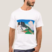 T-shirt 白 旭 岳, Asahi Peak Vue du Mont Hakuba, Hasui (Devant)