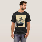 T-shirt 盆 栽, 北 斎 Bonsai, Hokusai, Ukiyo-e (Devant entier)