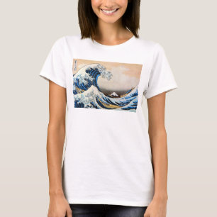 T-shirt 神奈川沖浪裏, grande vague de 北斎, Hokusai