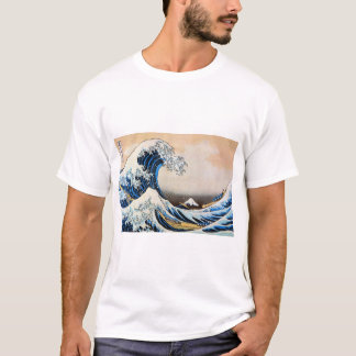 T-shirt 神奈川沖浪裏, grande vague de 北斎, Hokusai