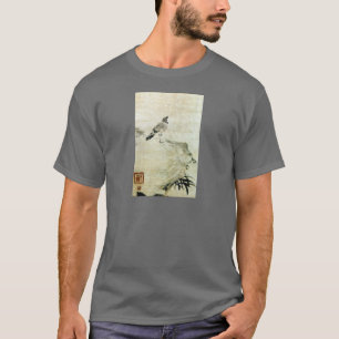 T-shirt 竹 と 雀, 可 翁 Sparrow et Bambou (détail), Kao