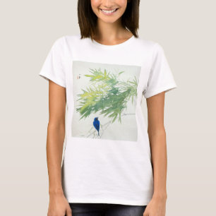 T-shirt 竹 に 青 鳥, 栖 bambou et oiseau bleu, Seihō, Art japon