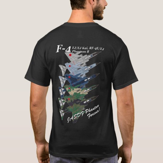 T-shirt 航空自衛隊所属F/RF-4 Phantom II Tシャツ (Dos)