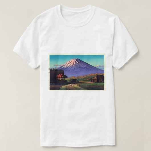 T-shirt 船 津 の 士, Mont Fuji de Funatsu, Hasui Kawase (Design devant)