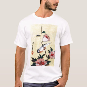 T-shirt 花 に 鳥, 広 重 Oiseau et Fleur, Hiroshige, Ukiyo-e