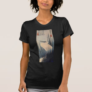 T-shirt 葦 に 白 鷺, 広 Héron et Roseau blancs, Hiroshige, Ukiy