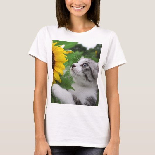 T-SHIRT 野良猫ニャン吉【ひまわり】 (Devant)
