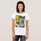 T-SHIRT 野良猫ニャン吉【ひまわり】 (Devant entier)