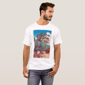 T-shirt 鎌倉大仏, grand Bouddha à Kamakura, Hasui Kawase (Devant entier)