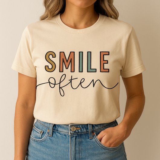 T-Shirt 𝚂𝚖𝚒𝚕𝚎 𝙾𝚏𝚝𝚎𝚗 t shirt design