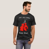 T-shirt 007 373 5963 Le Code de Jeu Vidéo de Combat de Rêv (Devant entier)