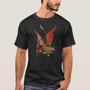 T-shirt 009 - Dragon rouge