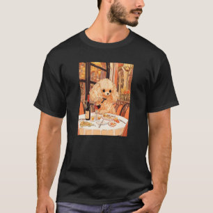 T-shirt 01 Caniche Jouet Vin Drôle Boisson Chien
