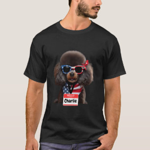 T-shirt 01 Chien Caniche Miniature Charlie Hommes Femmes E
