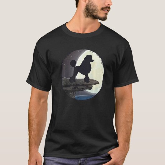 T-shirt 01 Chien Caniche Rétro 7 (Devant)