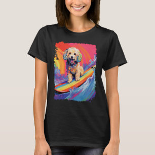 T-shirt 01 chien de surf Caniche