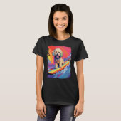 T-shirt 01 chien de surf Caniche (Devant entier)