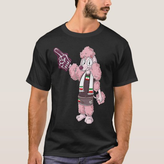 T-shirt 01 Fan Caniche Iran (Devant)