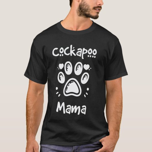 T-shirt 01 Maman Cockapoo Épagneul Cocker Croisé Caniche C (Devant)