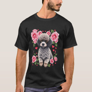 T-shirt 01 Roses de Poodle Cœurs