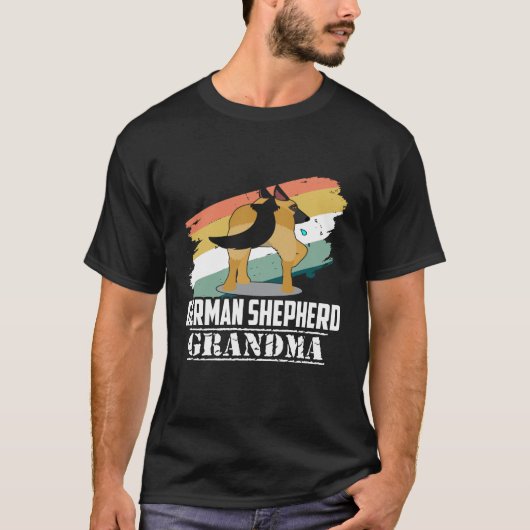 T-shirt 020 Grand-mère berger allemand (Devant)