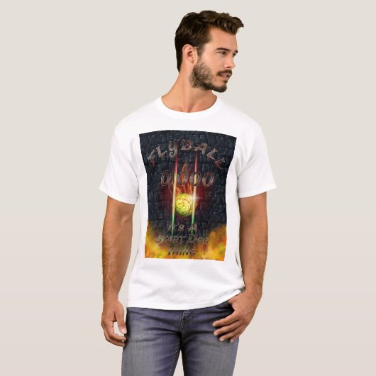 T-shirt 0,000 Flyball Flamz : C'est une chose de chien de (Devant entier)
