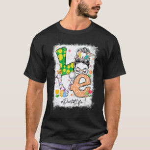 T-shirt 0 Amour Blanchi Dentiste Vie Lapin Chignon Décoiff