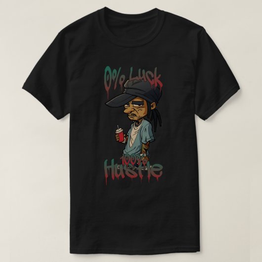 T-shirt 0 Chute 100 Hustle (Design devant)