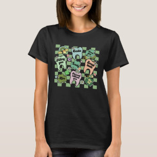 T-shirt 0 Dentaire Irlandais Dent Trèfle Shamrock RDH Dent