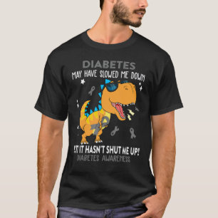 T-shirt 0 Dinosaure de sensibilisation au diabète Guerrie