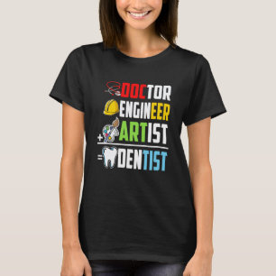 T-shirt 0 Docteur Ingénieur Artiste Dentiste Étudiant en M