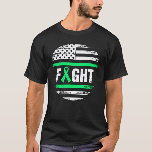 T-shirt 0 Drapeau américain de lutte pour la sensibilisati (Devant)