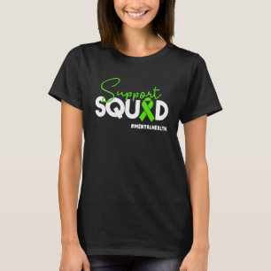 T-shirt 0 Équipe de soutien Ruban vert de sensibilisation