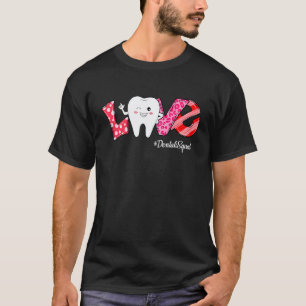 T-shirt 0 Équipe Dentaire Amour de Léopard Assistant Denti