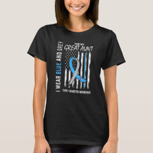 T-shirt 0 Grande Tante Diabète de type 1 Sensibilisation D