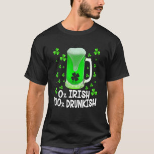 T-shirt 0 Irlandais 100 Drunkish Drinking St patrick D