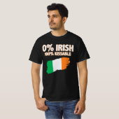 T-shirt 0% Irlandais 100% Embrassable (Devant entier)