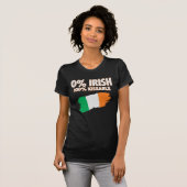 T-shirt 0% Irlandais 100% Kissable (Devant entier)