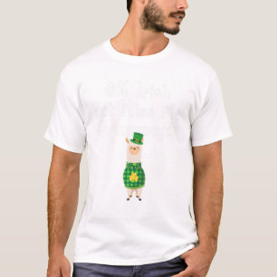 T-shirt 0% Irlandais Mais Embrasse-Moi De Toute Façon Drôl
