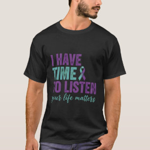 T-shirt 0 J'ai le temps d'écouter Prévention du suicide Me