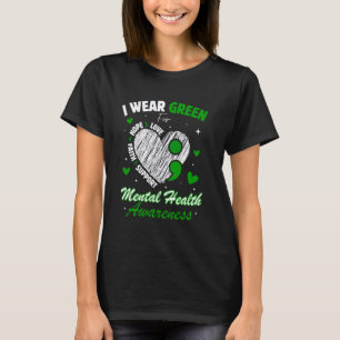T-shirt 0 Je porte du vert pour la sensibilisation à la sa